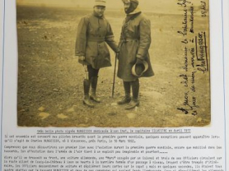 Vente aux enchères Charles NUNGESSER  - photo signée Nungesser dédicacée au capitaine Sil