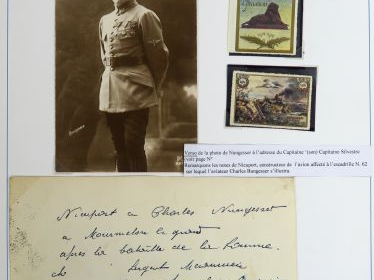 Charles NUNGESSER  - photo signée Nungesser dédicacée au capitaine Sil