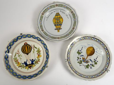 Collection d'assiettes en porcelaine de Limoges, service 'vieilles tig