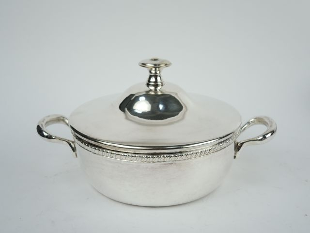 Légumier en métal argenté