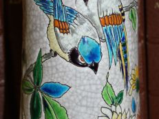 Vente aux enchères Jules VIEILLARD, Bordeaux. Fin du XIXe siècle. Vase en céramique émail