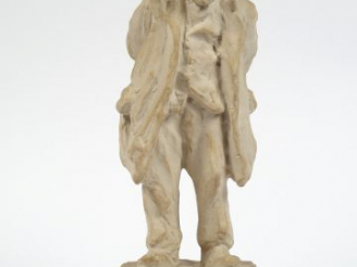 Vente aux enchères Sujet 1900 en biscuit, "Vieil homme au chapeau". Signé. H. : 26,5 cm