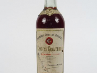 Vente aux enchères 1 BOUTEILLE CHÂTEAU GRAVELINES 1eres COTES DE BORDEAUX BLANC LIQUOREUX
