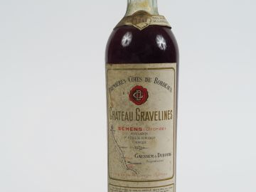 1 BOUTEILLE CHÂTEAU GRAVELINES 1eres CÔTES DE BORDEAUX BLANC LIQUOREUX