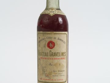 1 BOUTEILLE CHÂTEAU GRAVELINES 1eres CÔTES DE BORDEAUX BLANC LIQUOREUX