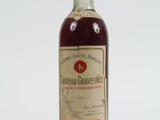 Vente aux enchères 1 BOUTEILLE CHÂTEAU GRAVELINES 1eres CÔTES DE BORDEAUX BLANC LIQUOREUX