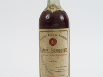 Vente aux enchères 1 BOUTEILLE CHÂTEAU GRAVELINES 1eres CÔTES DE BORDEAUX BLANC LIQUOREUX