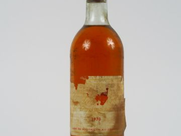 1 BOUTEILLE CHÂTEAU D'YQUEM 1er CCS SAUTERNES - 1970 - LB-HEP/ETA