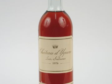 1 BOUTEILLE CHÂTEAU D'YQUEM 1er CCS SAUTERNES - 1976 - LB-HEP/CAPS LA