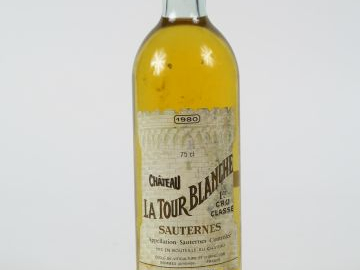 1 BOUTEILLE CHÂTEAU LA TOUR BLANCHE 1er CC SAUTERNES - 1980 - BG