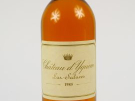 1 BOUTEILLE CHÂTEAU D'YQUEM 1er CCS SAUTERNES - 1986 - BG