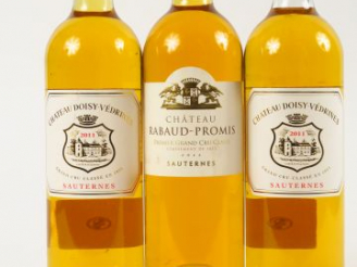 Vente aux enchères 3 BOUTEILLES SAUTERNES : 1 CHÂTEAU RABAUD PROMIS 1er CC 2011 - 2 CHÂTE
