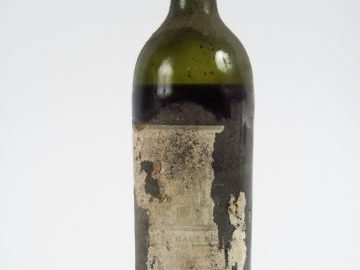 1 BOUTEILLE CHÂTEAU HAUT BRION 1er GCC GRAVES - 1908 - VIDANGE/2,5 CM 