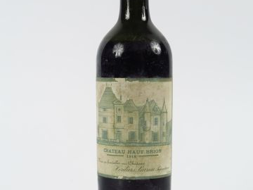 1 BOUTEILLE CHÂTEAU HAUT BRION 1er GCC GRAVES - 1918 - BEP/EF