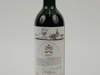 Vente aux enchères 1 BOUTEILLE CHÂTEAU MOUTON ROTHSCHILD 1er GCC PAUILLAC - 1955 - MEP