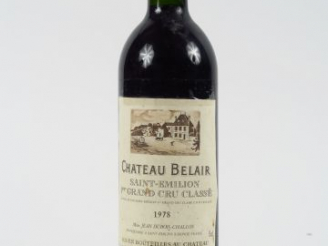 Vente aux enchères 1 BOUTEILLE CHÂTEAU BELAIR 1er GCC ST EMILION - 1978 - BG++