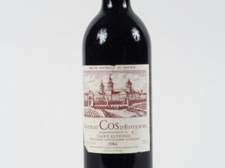 Vente aux enchères 1 BOUTEILLE CHÂTEAU COS D'ESTOURNEL GCC ST ESTEPHE - 1986 - ETLD