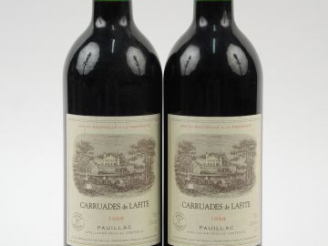 Vente aux enchères 2 BOUTEILLES CARRUADES DE LAFITE PAUILLAC - 1998