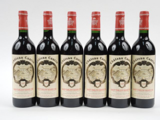 Vente aux enchères 6 BOUTEILLES CHÂTEAU CANTIN GC ST EMILION - 1998 - CBO