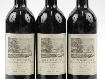 3 BOUTEILLES CHÂTEAU DUHART MILON GCC PAUILLAC  - 2000