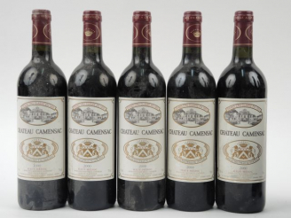 Vente aux enchères 5 BOUTEILLES CHÂTEAU CAMENSAC GCC HAUT MEDOC - 2000