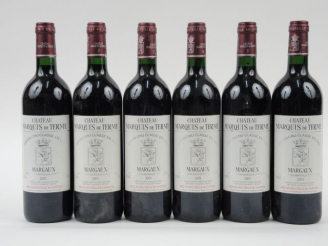 Vente aux enchères 6 BOUTEILLES CHÂTEAU MARQUIS DE TERME GCC MARGAUX - 2001
