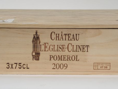 3 BOUTEILLES CHÂTEAU L'EGLISE CLINET POMEROL - 2009