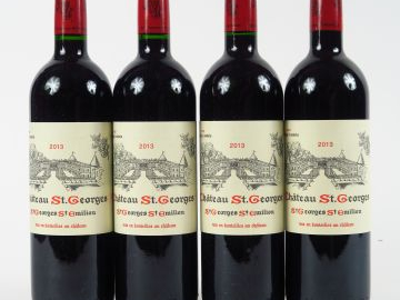 4 BOUTEILLES CHÂTEAU ST GEORGES ST EMILION - 2013
