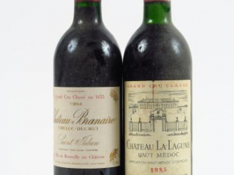 Vente aux enchères 2 BOUTEILLES : 1 CHÂTEAU BRANAIRE GCC ST JULIEN 1994 - 1 CHÂTEAU LA LA