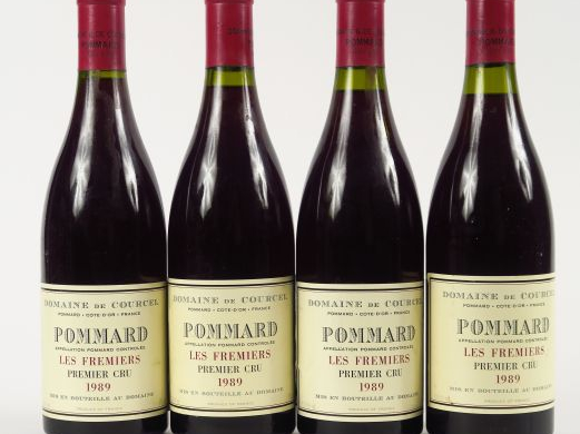 4 BOUTEILLES POMMARD 1er CRU 'LES FREMIERS' DOMAINE COURCEL - 1989