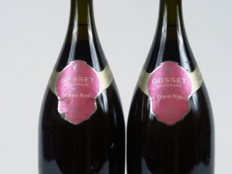 Vente aux enchères 2 BOUTEILLES CHAMPAGNE GOSSET 'GRAND ROSE'
