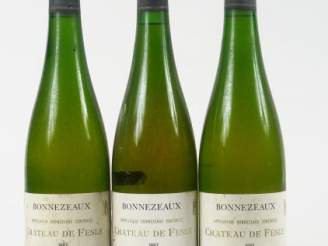 Vente aux enchères 3 BOUTEILLES BONNEZEAUX CHÂTEAU DE FESLES - 1982