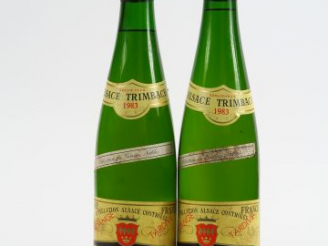 Vente aux enchères 2 BOUTEILLES GEWURZTRAMINER S.G.N. TRIMBACH - 1983