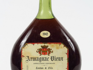 Vente aux enchères 1 MAGNUM ARMAGNAC VIEUX FONTAN   FILS - 1942