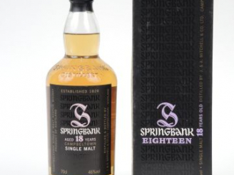 Vente aux enchères 1 BOUTEILLE SPRINGBANK CAMPBELTOWN SINGLE MALT 18 ANS 46° - COFFRET