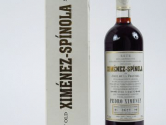 Vente aux enchères 1 BOUTEILLE XERES XIMENEZ SPINOLA PEDRO XIMENEZ SOLERA 1918 - COFFRET