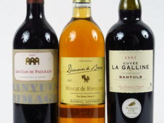 Vente aux enchères 3 BOUTEILLES VDN : 1 MUSCAT DE RIVESALTES DOMAINNE DE BARRIA 2007 - 1 