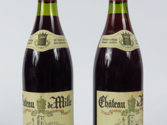 Vente aux enchères 2 BOUTEILLES CHÂTEAU DE MILLE CÔTES DU LUBERON PINATEL - 1985