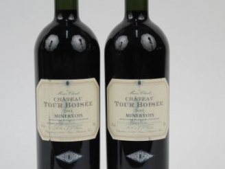 Vente aux enchères 2 BOUTEILLES CHÂTEAU TOUR BOISEE 'JARDIN SECRET' MINERVOIS - 2001