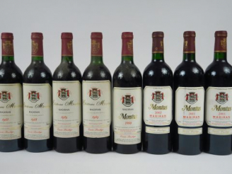 Vente aux enchères 10 BOUTEILLES CHÂTEAU MONTUS 'CUVEE PRESTIGE' : 2 de 1988 - 2 de 1989 