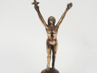 Vente aux enchères Bouchon de radiateur en bronze argenté AUTOMOBILE BARRE Niort, non sig