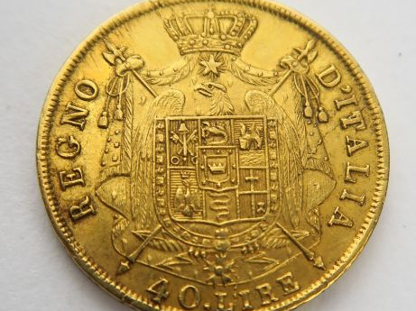 1 pièce de 40 lires, 1814 M