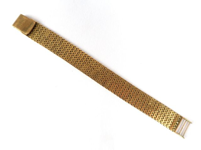 Bracelet maille plate en or. Poids  : 30,3 g
