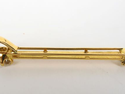Pendentif moderne en or serti de deux diamants, taille ancienne, de 1,