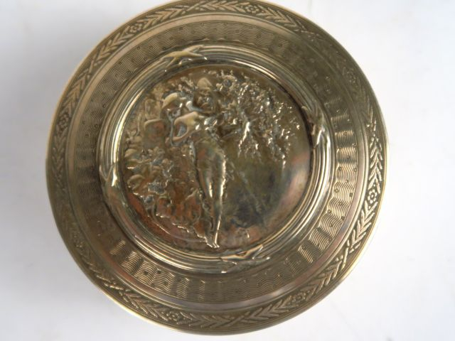 Boite en argent et vermeil, poinçon Minerve, de style Louis XVI, à déc