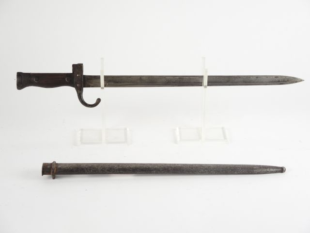 196.Baïonnette réglementaire française pour mousqueton 1892. Dans son 