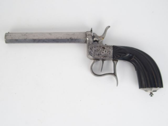 288-Pistolet calibre 6mm Flobert mono coup, système à coffre, extracte