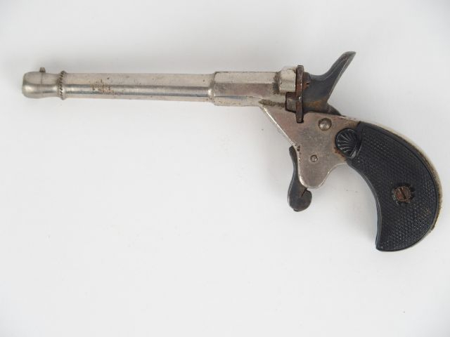 282-Pistolet de cycliste mono coup calibre 6mm Flobert, plaquettes en 
