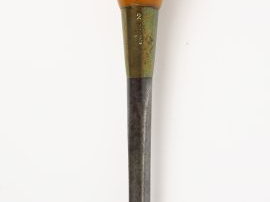 Canne d'arpenteur en fer et buis.