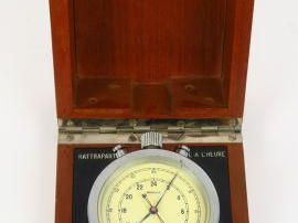 BREGUET. Chronomètre n°398 dans sa boite en acajou.